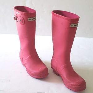 Hunter rain boots, galoshes, sz 3 girls